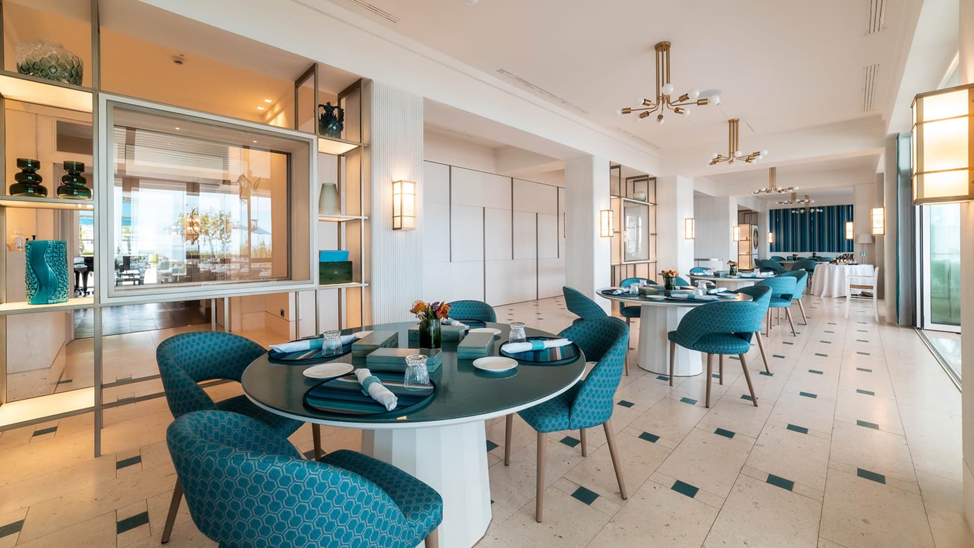 Interni del Ristorante Amarmio fronte mare a Jesolo