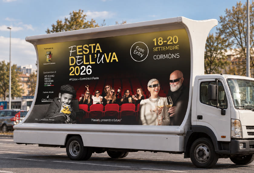 Camion vela pubblicitario Festa dell'Uva 2026