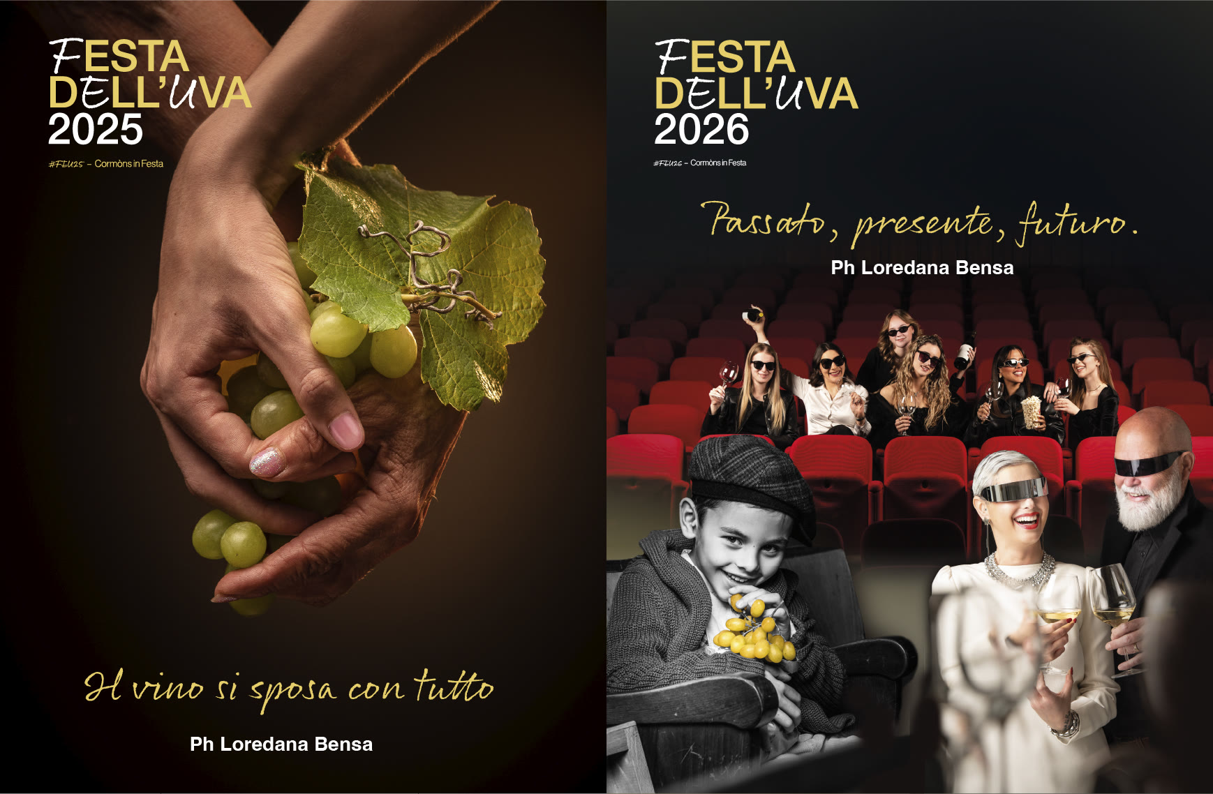 Key visual Festa dell'Uva 2025 e 2026, foto di Loredana Bensa