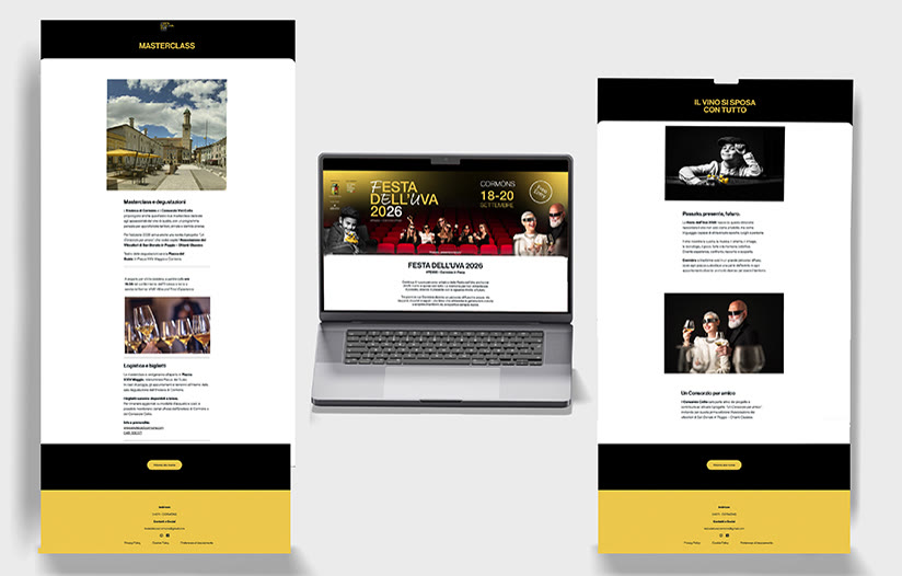 Landing page Festa dell'Uva di Cormòns