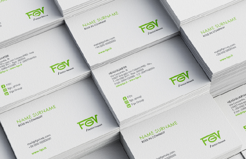 Case study FGV: materiale stampato per presentare il concept Featuring Great Value in fiera