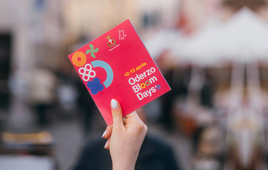 Flyer promozionale per la comunicazione degli eventi di Oderzo