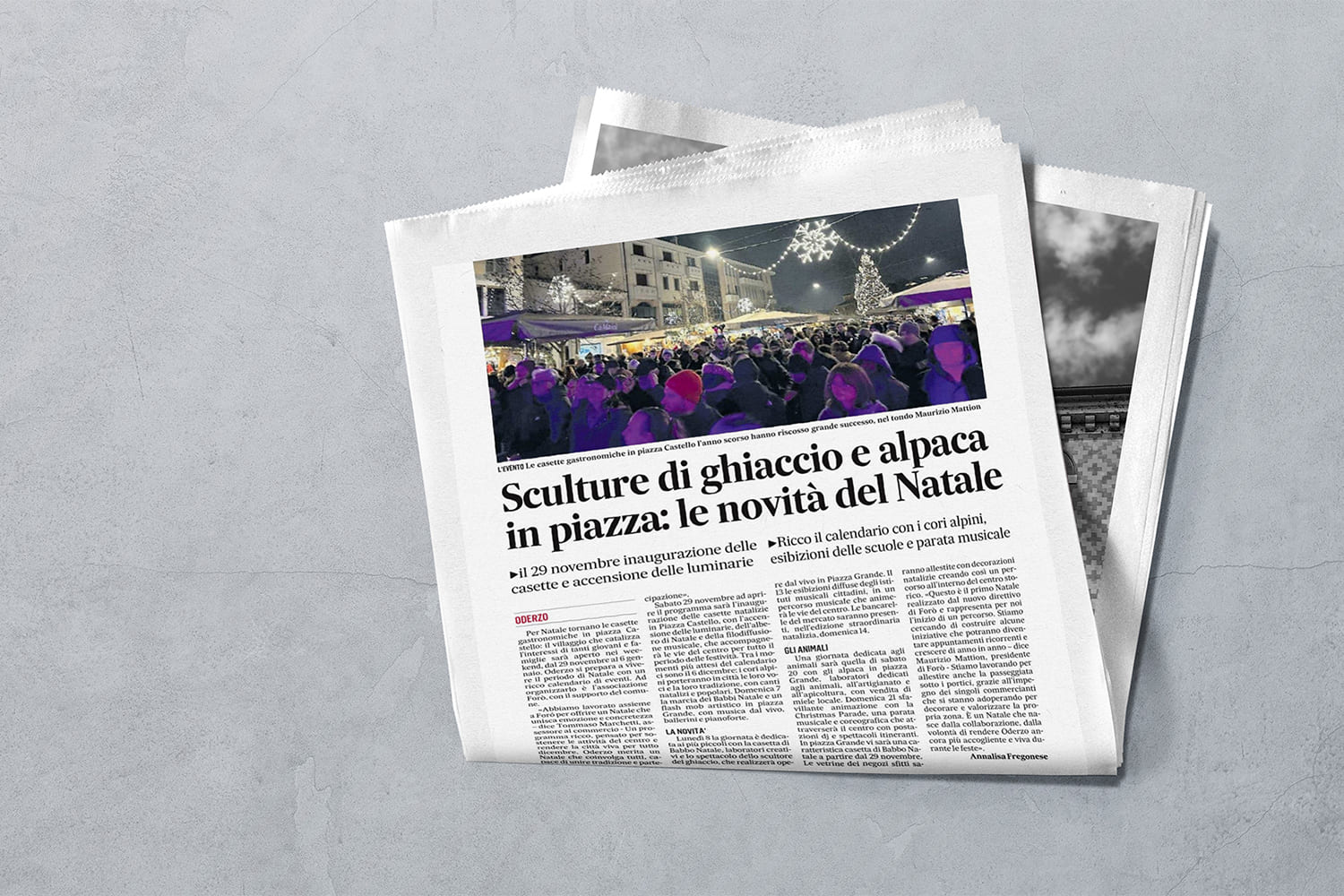 Copertura stampa del progetto eventi Foro' Oderzo