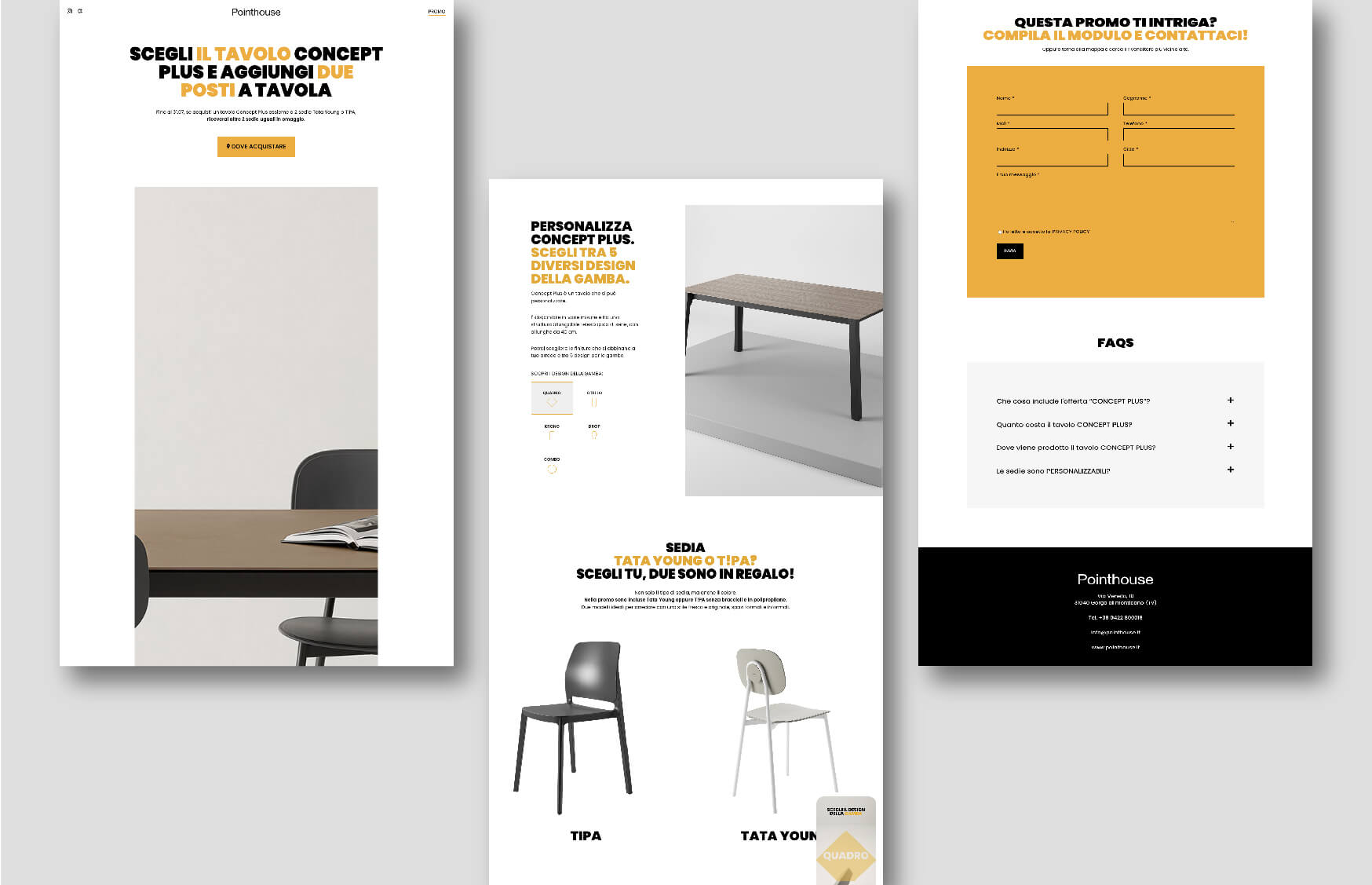 Progetto sito web design responsive