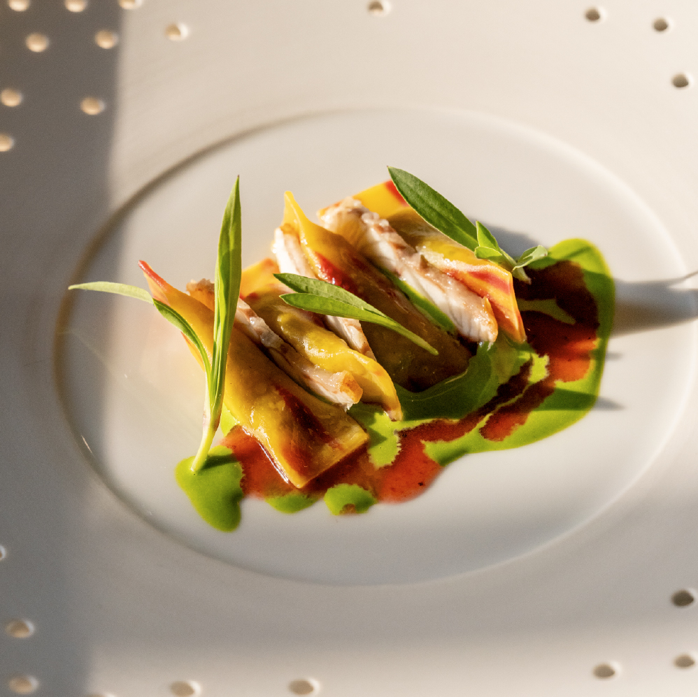 Piatto fine dining fotografato per Agli Amici 1887