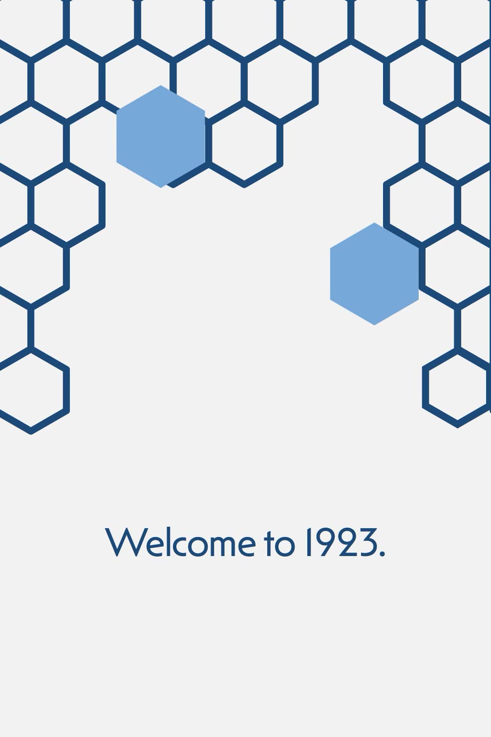 Welcome to 1923, saluto del rooftop Casa Bianca sul pattern di esagoni