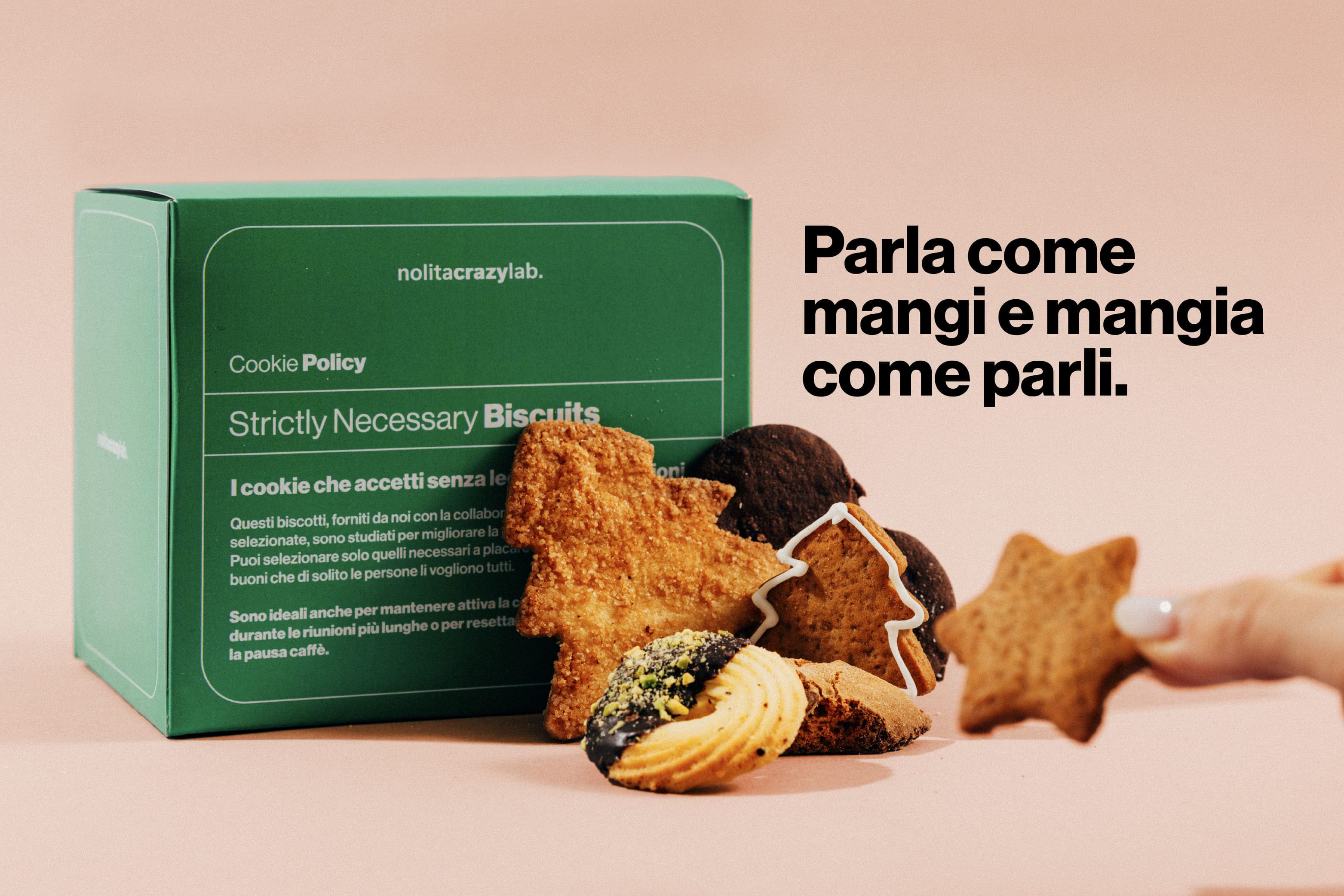 Progetto di graphic design packaging natalizio per food and beverage
