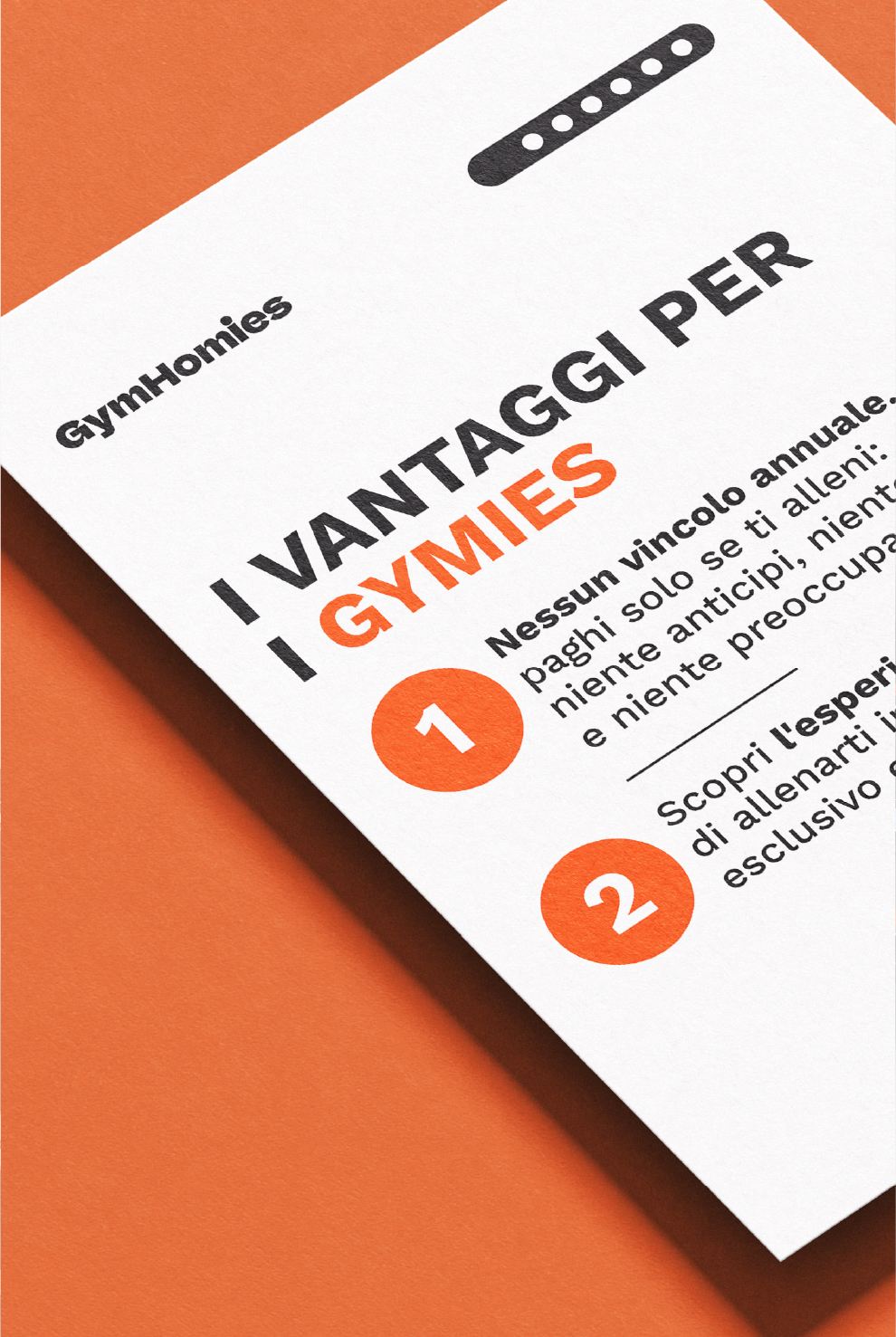 Materiale stampato Gym Homies
