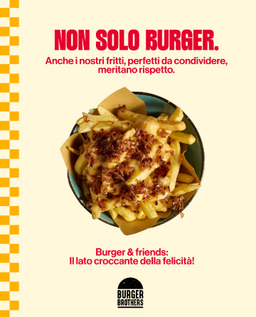 Post social food design dedicato a Burger Brothers