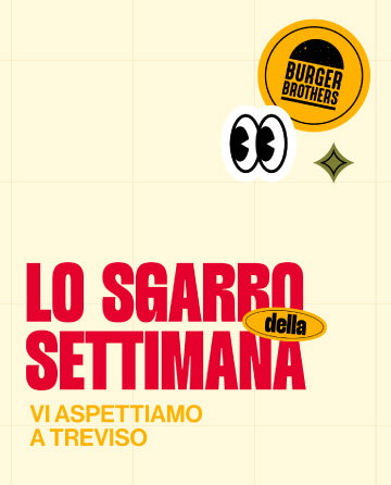 Contenuto social media Burger Brothers con stile urban